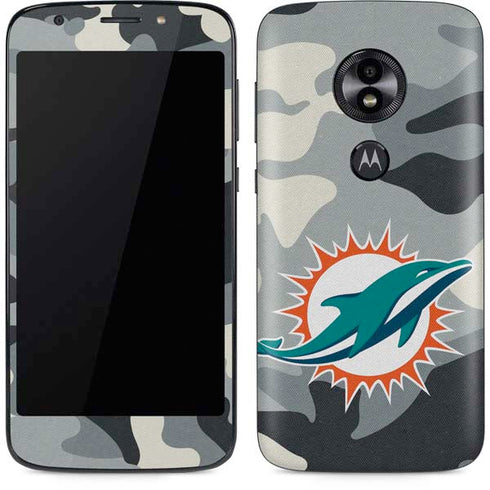 NFL Miami Dolphins Camo Moto E5 Play Skin